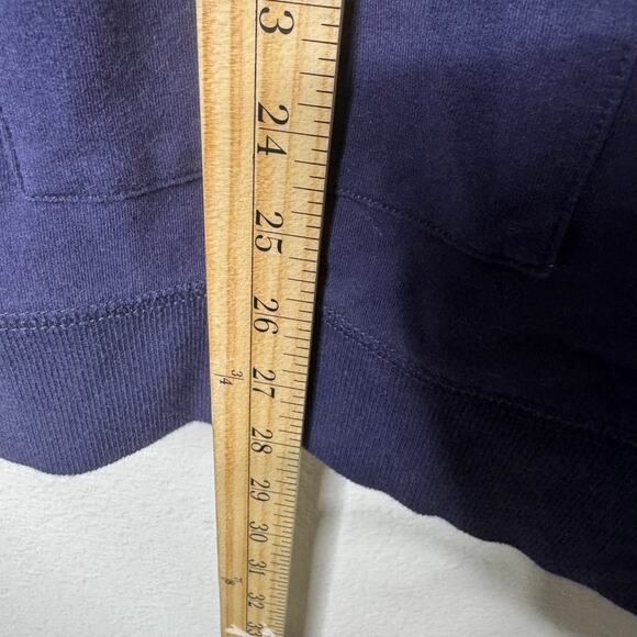 Soft Surroundings Blue Tunic Top Women’s S Long Sleeve Pockets Grommet Detail - Picture 4 of 9